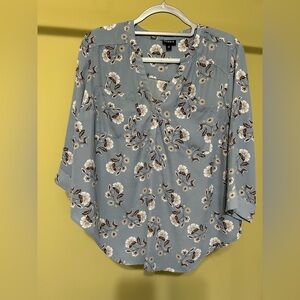 Torrid Harper Blue Floral Women's Top